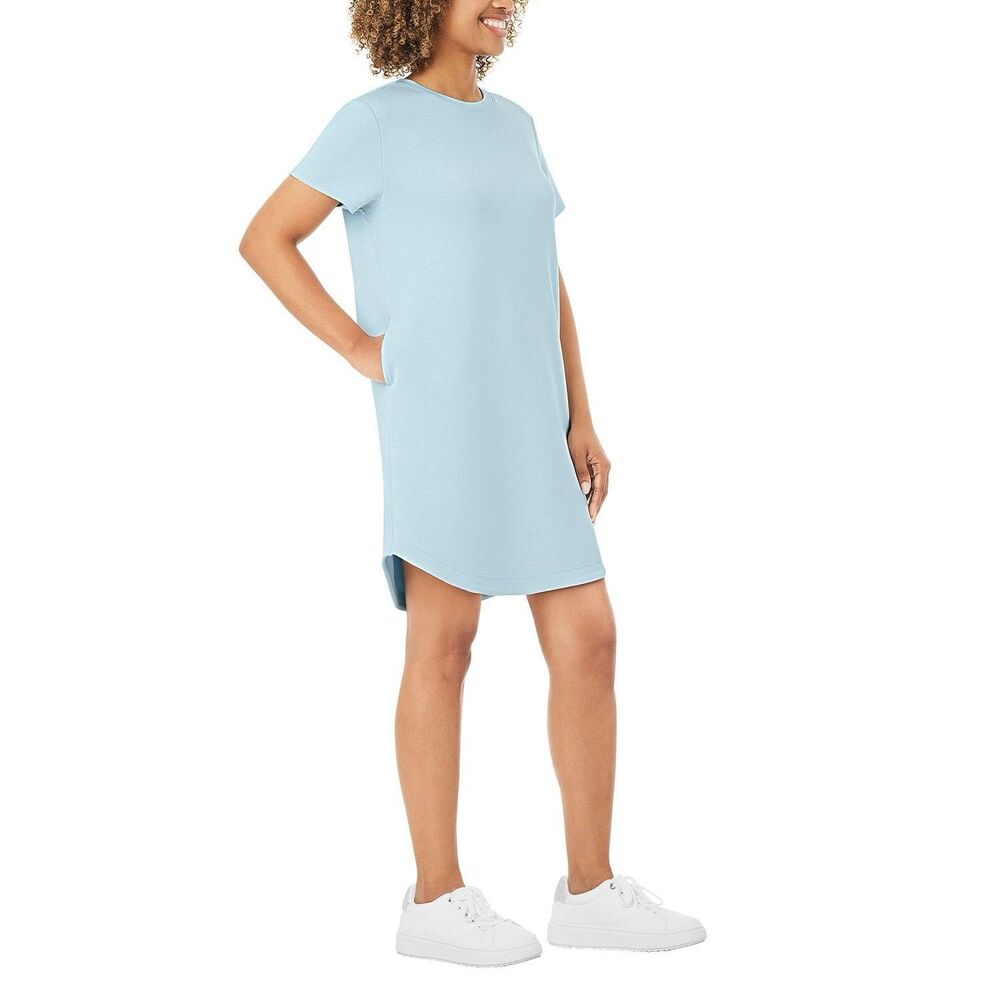 Member's Mark Women's Sandwash Short Sleeve Dress Size XL Blue